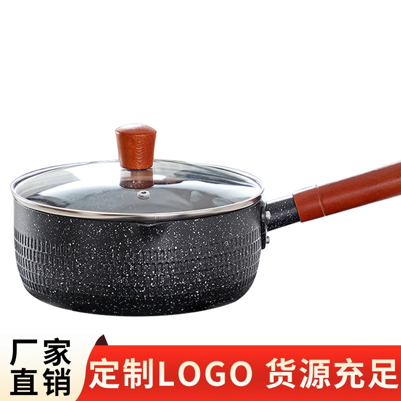 Фабричная прямая партия в японском стиле Снежная сковорода с антипригарным покрытием детское питание добавка горшок Maifan камень молока горшок с лапшой быстрого приготовления небольшой суп горшок