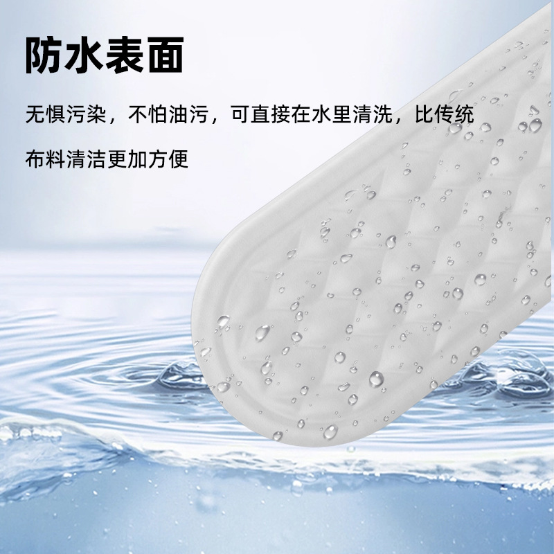 Amazon popular pulsera alfombrilla de ratón soporte de mano espuma de memoria rebote lento PU antideslizante inferior agua ondulación teclado titular de la mano