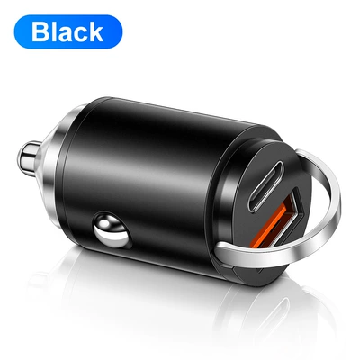 Car Charger USB C | Mobil şarj cihazları - iron-head-usbpd-black