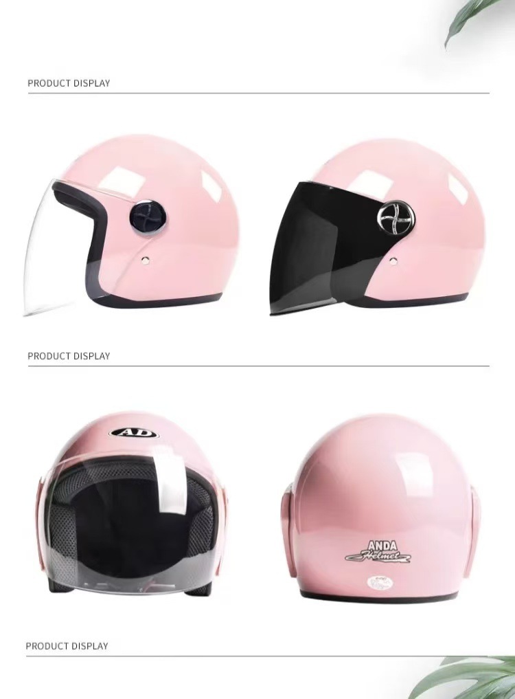 New National Standard Electric Vehicle Helmet for Women and Men, Motorcycle Half Helmet, All-Season Safety Helmet, All-Season Model