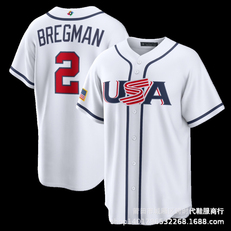 2026 World Short Sleeve Softball Baseball Usa Team Usa World Baseball Jerseys Men's Jerseys