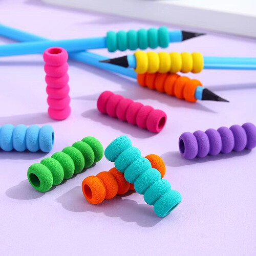 Pen cover pen holder creative color sponge finger protection pencil cover primary school student pen holder children's writing finger protection pen cover