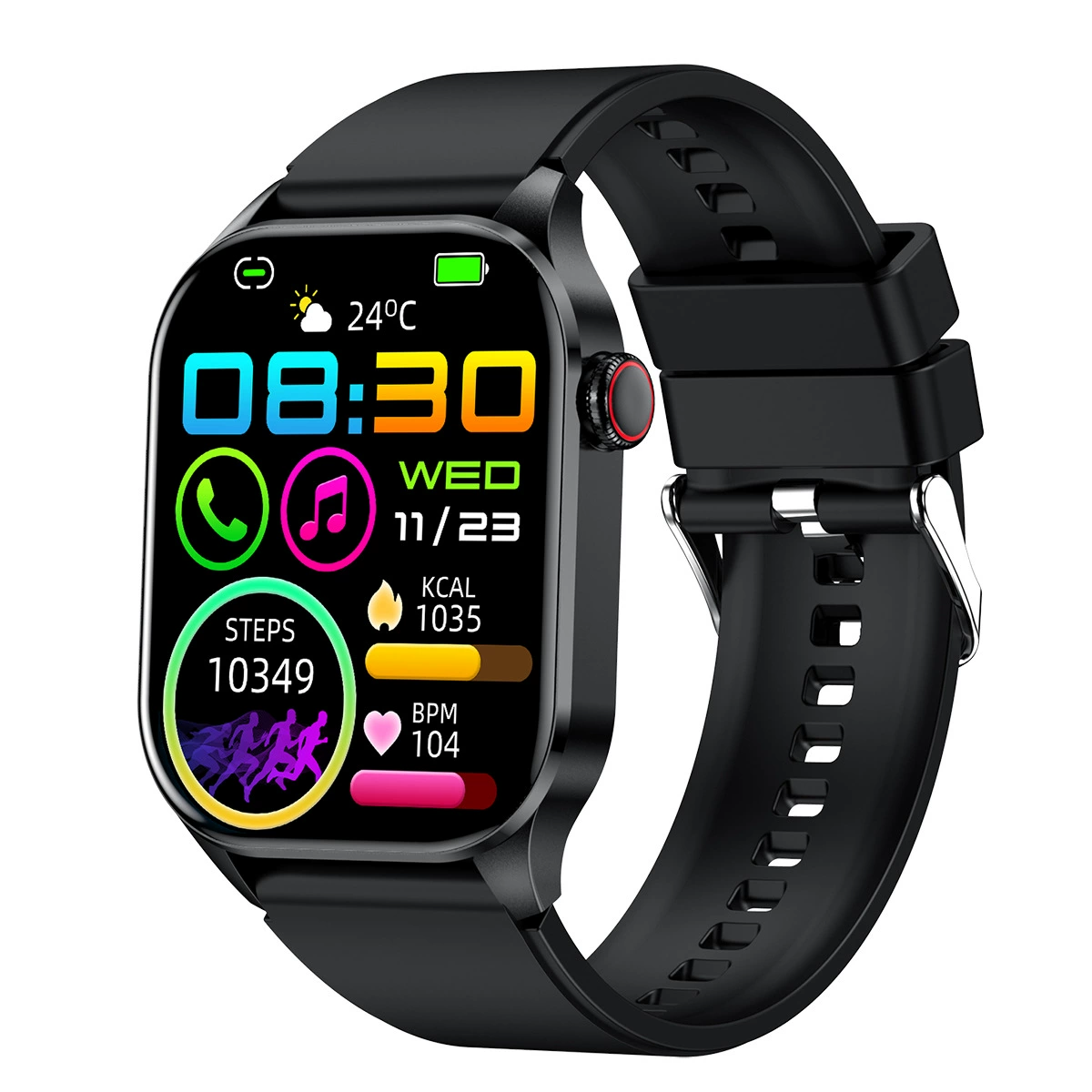 Браслет, T98, Bluetooth, отслеживает пульс, измеряет артериальное давление