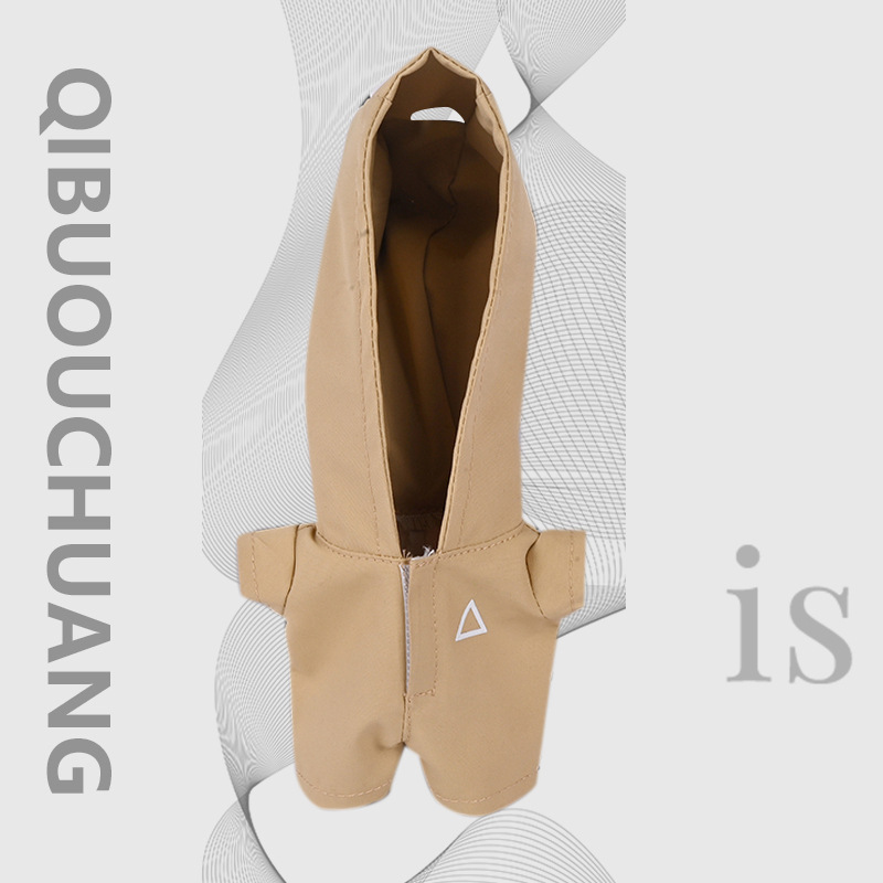 labubu17cm拉布布衣服玩偶挂件马甲衬衫兄弟套装潮流设计着替娃衣|undefined