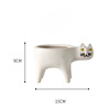 Cute flowerpot, cartoon ceramics, cat, cactus