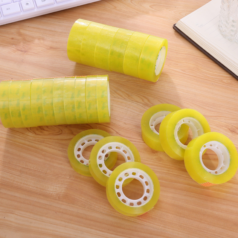 Office supplies transparent tape 12mm packaging sealing small tape 30 meters transparent tape wholesale