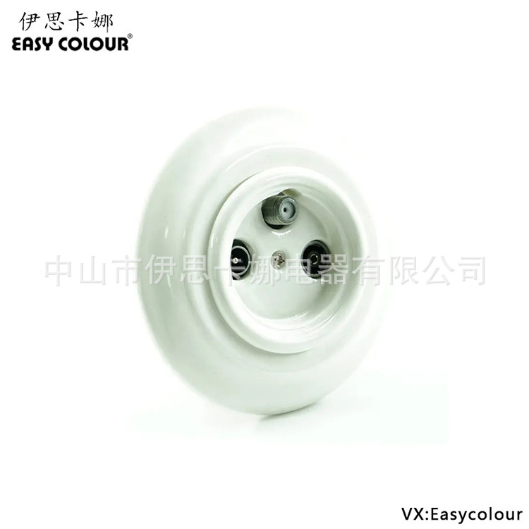 装饰齐平安装现代陶瓷陶瓷电气电视其他墙壁插座