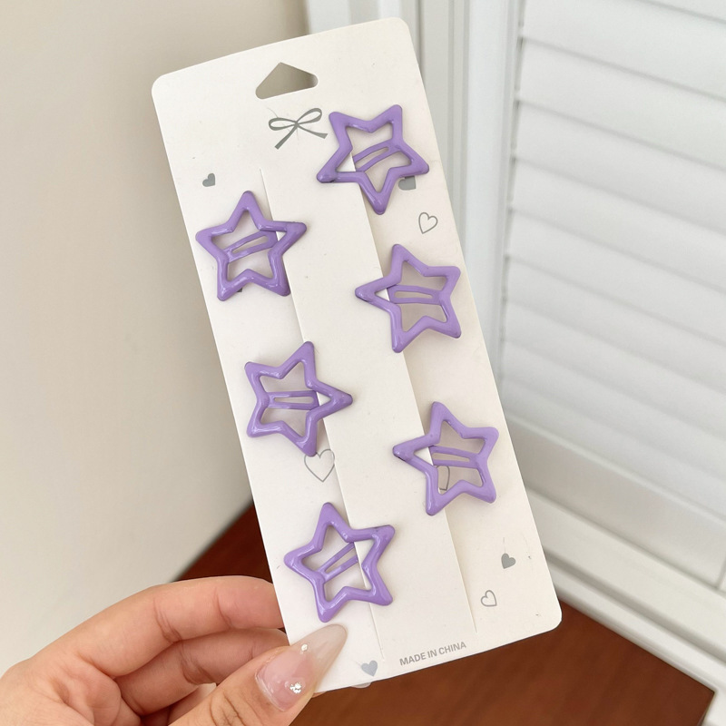 Horquilla de color dopamina, clip de pico de pato de cabello roto coreano femenino, horquilla de sentido avanzado y2k, clip lateral con flequillo, tocado