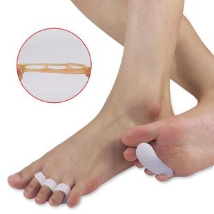 Toe Orthotic Overlap Toe Deformity Correction Daily Wearable Shoes Soft Silicone Tricyclic Finger Split