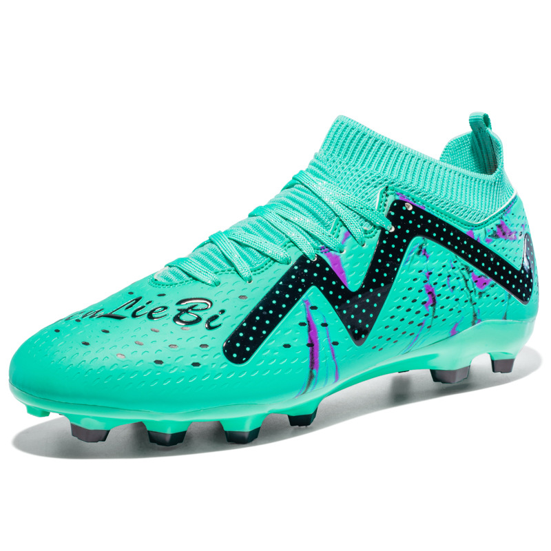Nuevos zapatos de fútbol para hombres y mujeres con clavos largos, zapatos de entrenamiento antideslizante juvenil, fábrica directa