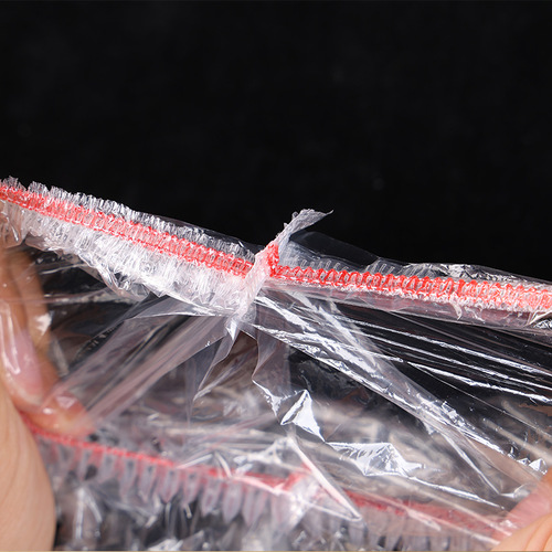 Disposable food-grade plastic wrap, household refrigerator wrap with adjustable elastic opening, no-tear, thickened model