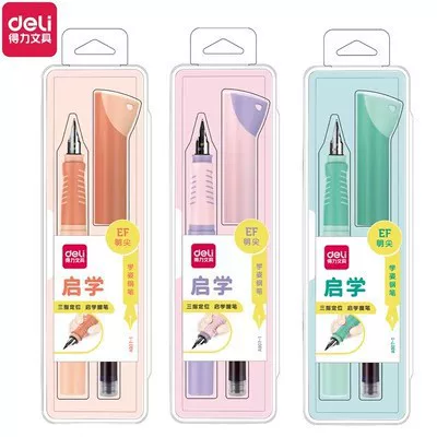 Замена чернил для ручки-ремня A907-1 Macaron Beginner’s Correction Pen EF Bright Tip EF Pure Blue Student Practice Words