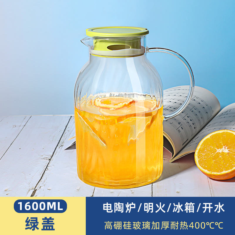 Taza de agua de lujo ligera japonesa set hogar tetera de agua fría resistente a altas temperaturas taza de té taza de vidrio para invitados té de agua image 8