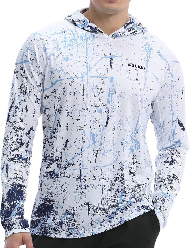 fishing hoodies 钓鱼服跨境男女卫衣连帽衫垂钓防晒速干透气上衣|undefined