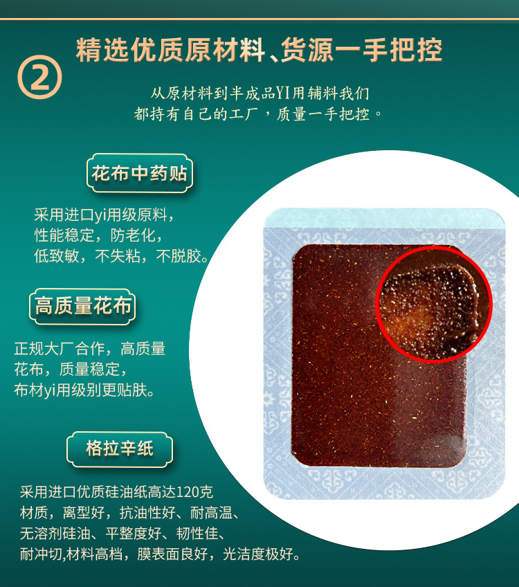 Miao Herbal Cloth Pain Relief Patch 10x12cm External Herbal Plaster for Neck Back Knee Joint 6 Patches quality and texture