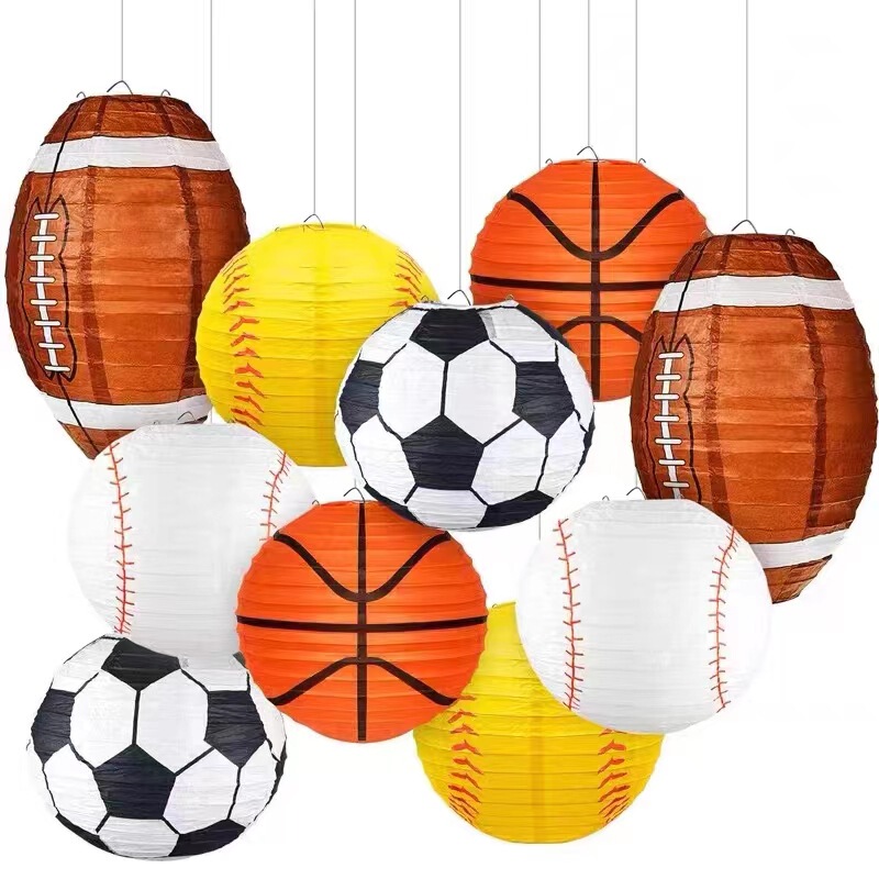 Shop Window Photography Paper Lantern Decoration Paper Lantern Lantern Lantern Shop Portable Lantern Basketball Football Softball Rugby