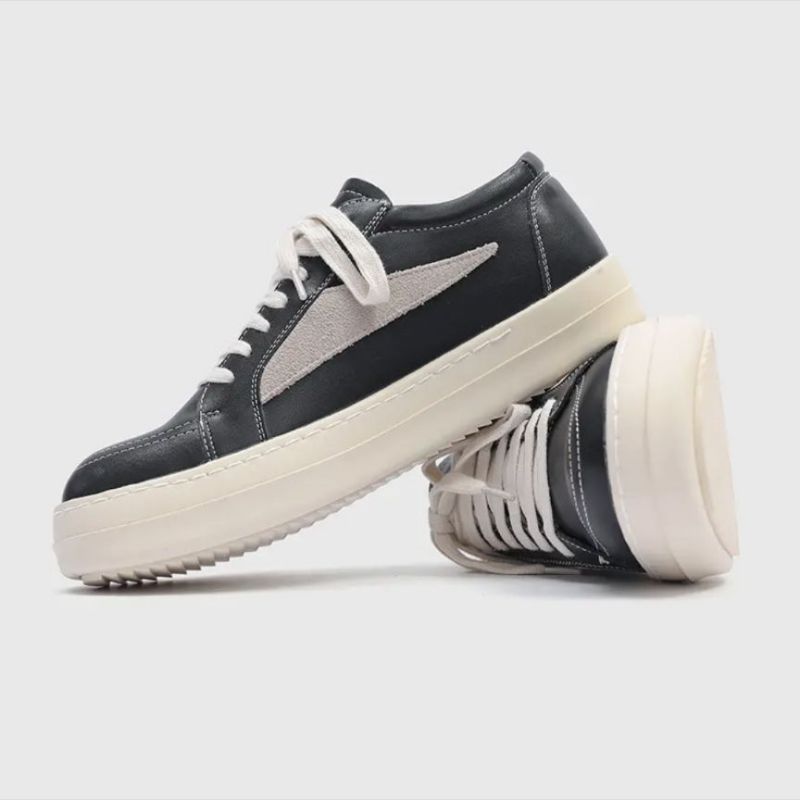 Thick-Soled Height-Increasing Sneakers for Men 2025 Spring New Niche Ro Style Sports Casual Shoes Retro Versatile Trendy Shoes