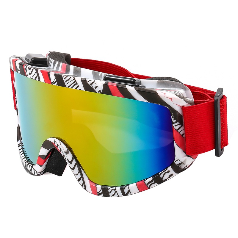 C15 black and white red stripe frame red film (head circumference including sponge)