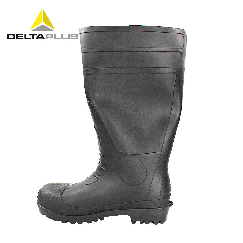Delta 301407 zapatos de seguridad altos anti-Smashing anti-pinchazo botas de protección ácido y álcali resistente al agua de PVC antideslizante