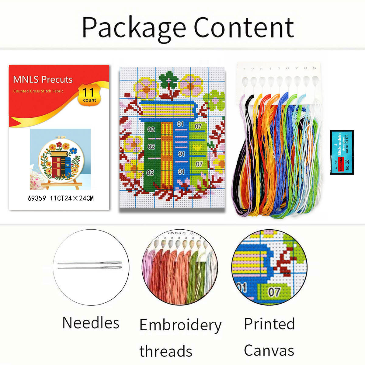 Punto de Cruz Decorativo Pequeño para Manualidades, Serie Literaria, Kits de Materiales para DIY en Casa, Venta al por Mayor Directa de Fabricante image 4
