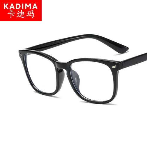 Classic fashion retro rice nail flat mirror Korean version anti-blue light 8082 glasses frame personalized trendy men's glasses frame