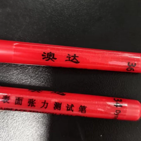 АОДА 30-60 # Тест на поверхностное натяжение ручки Dyne Тест на чистоту ручки