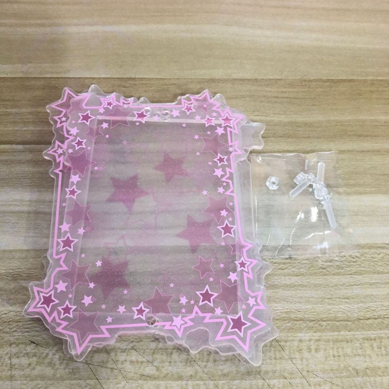スターファインフラッシュカードホルダーアクリル 3inch 小さなカード谷美スターチェイスポラロイド写真収納ディスプレイカードフレーム装飾品|undefined