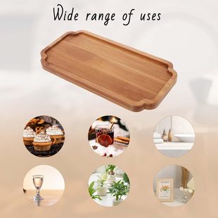 Wooden Dinner Plate South American Walnut Household Dry Bubble Plate Square Tray Wooden Coffee Fruit Plate