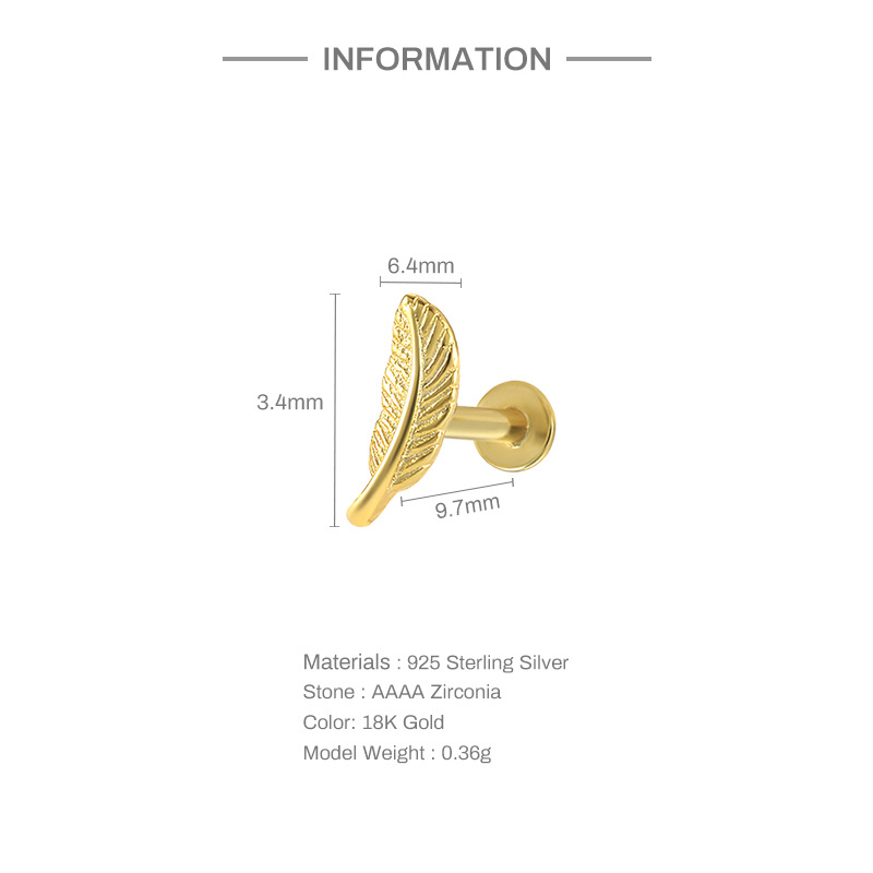 Ear Studs Classification 1 Piece Ear Cartilage Rings & Studs Fashion Heart Shape Crown Flower 925 Sterling Silver Plating Inlay Artificial Pearls Rhinestones