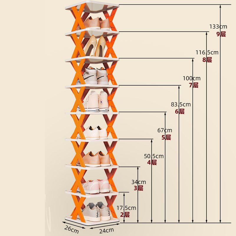 创意鞋架子多层家用九层折叠10层十层一层宿舍免安装简易拆装鞋柜