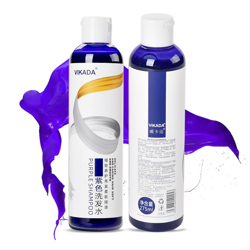 Vikada Purple Shampoo after Dye Care Hair Shampoo Linen Gray Silver Long-Lasting Hair Color Vikada Purple Shampoo after Dye Care Hair Shampoo Linen Gray Silver Long-Lasting Hair Color