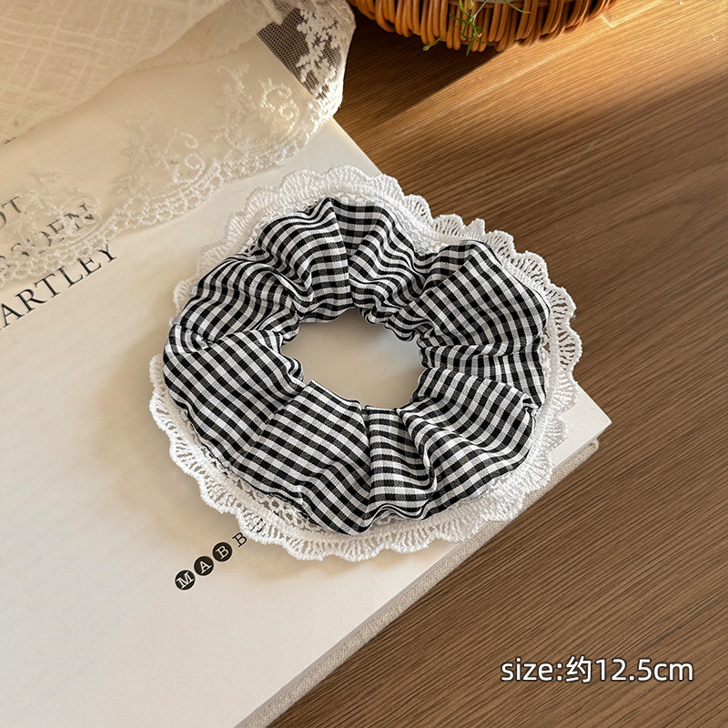 Anillo de cabello de intestino grande coreano para mujeres de alto nivel toallas cuadradas cuerdas de cabello de alta elasticidad y elásticas duraderas flojas flojas