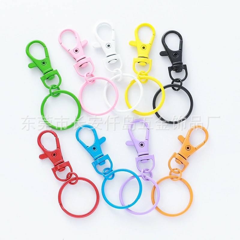 Красочная окрашенная 3-точечная пряжка в виде рыбьего рта, 25 апертур, аксессуары для ключей, маленькая кукла, ювелирная пряжка, кулон, брелок, две штуки