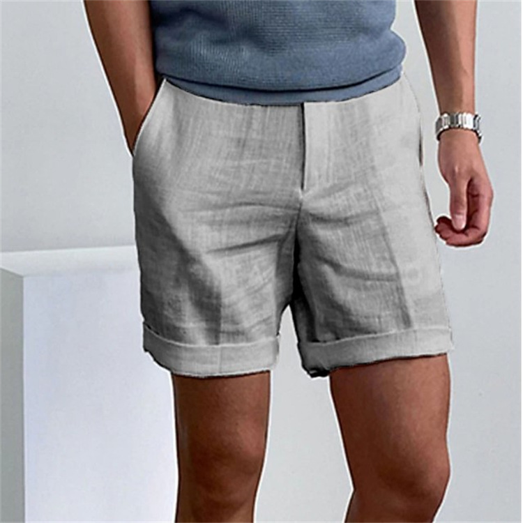 Mid Waist Waist Line Men's Solid Color Casual Sports Regular Fit Men's Bottoms