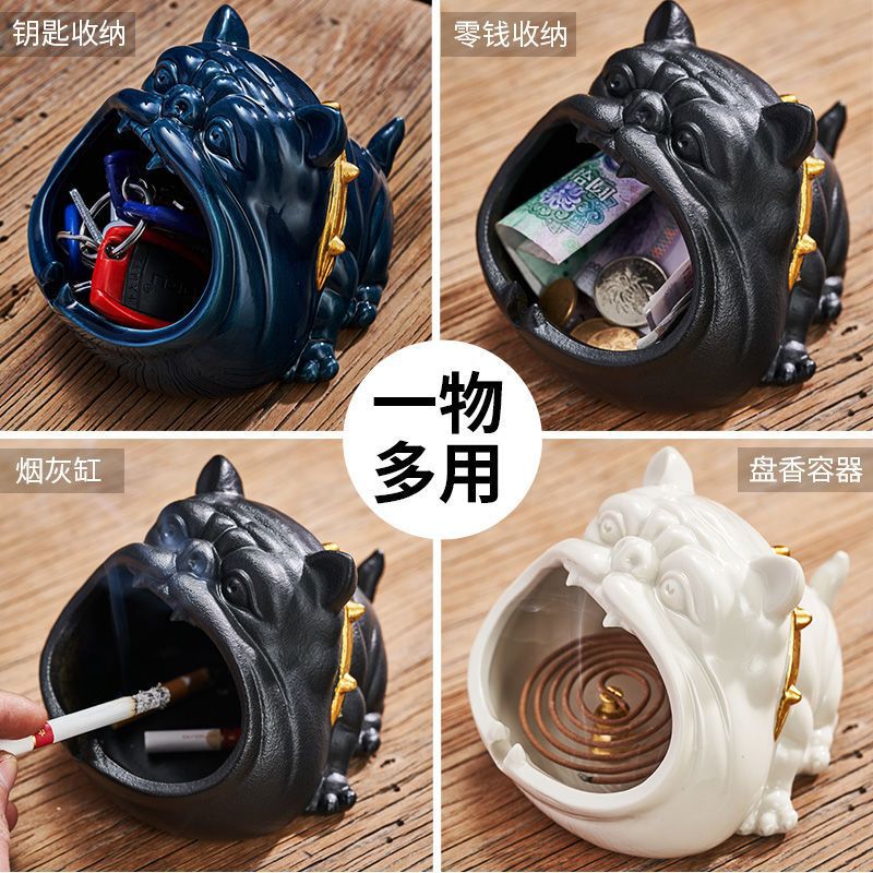 灰皿、リビングルーム、漫画の猫、高級、インターネット有名人、セラミック製大型灰皿、車載用、高級、雰囲気のある、高級品|undefined