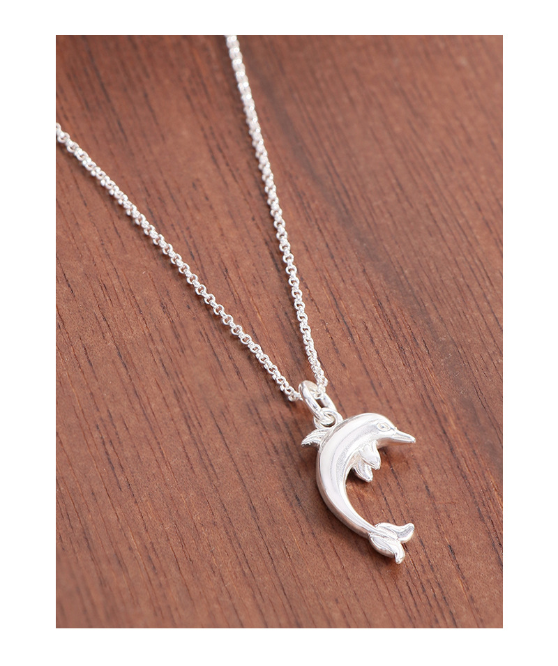 Holiday, Daily Occasion 925 Sterling Silver Plating Fish Pendant Necklace