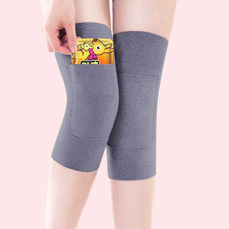 Decelon otoño y invierno antifrío y cálido bolsillo sin huellas con bolsillo calentador para calentar las articulaciones de la pierna y la rodilla.