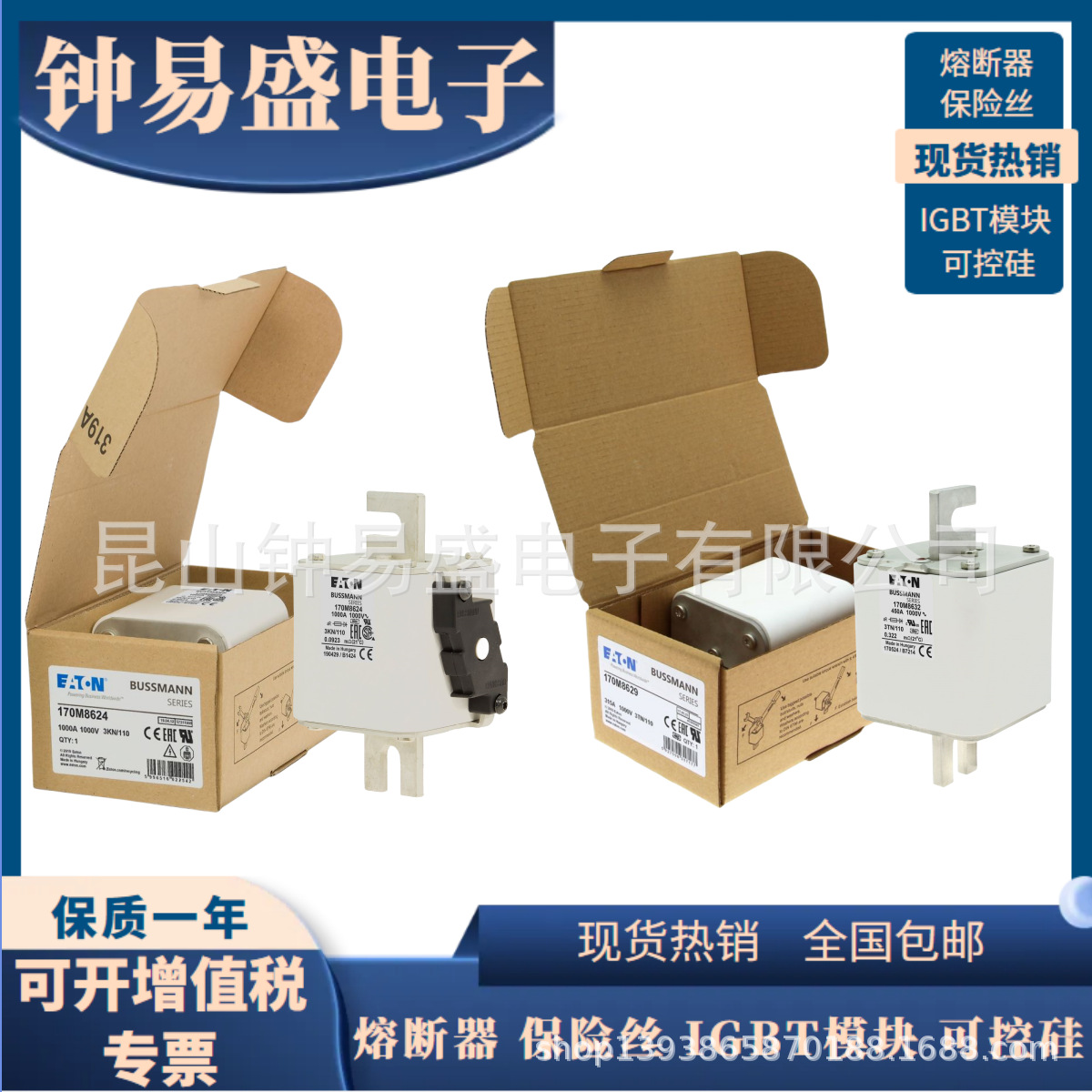 巴斯曼Bussmann熔断器 1000V   170M8638 170M8639 170M8640 伊顿