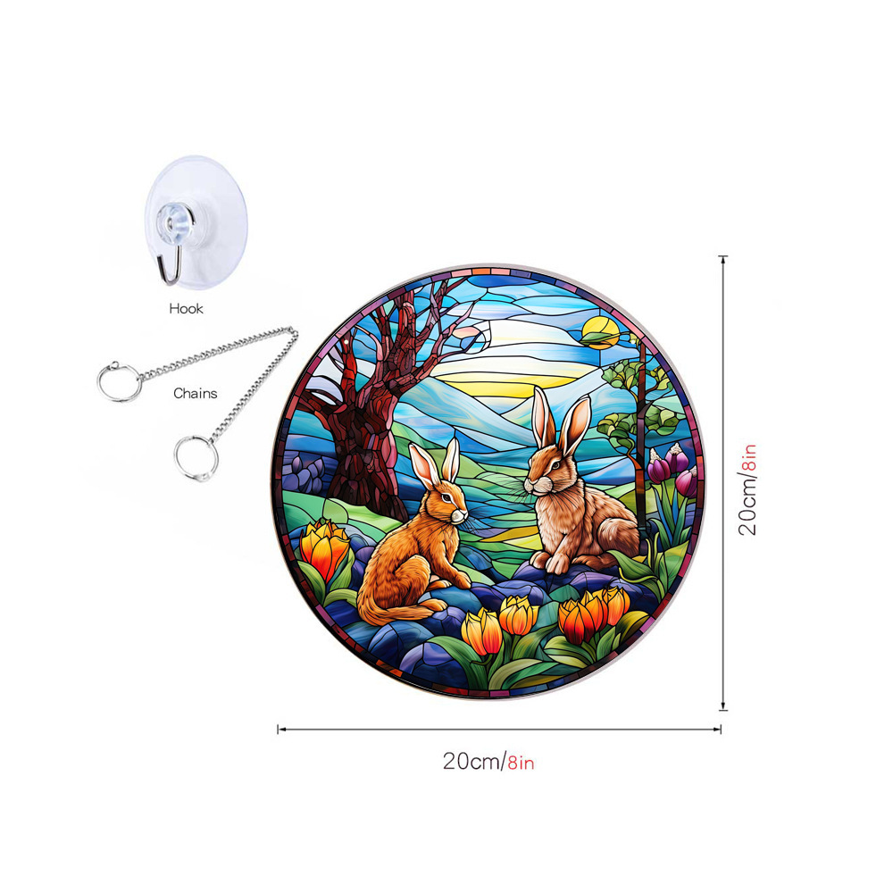95g Weight pendant Home Textiles & Decor Type Acrylic Material Easter Festival Rabbit Pattern Casual, Elegant, Classical Style Easter Casual Elegant Classical Rabbit Arylic Party Supplies Decorations 78