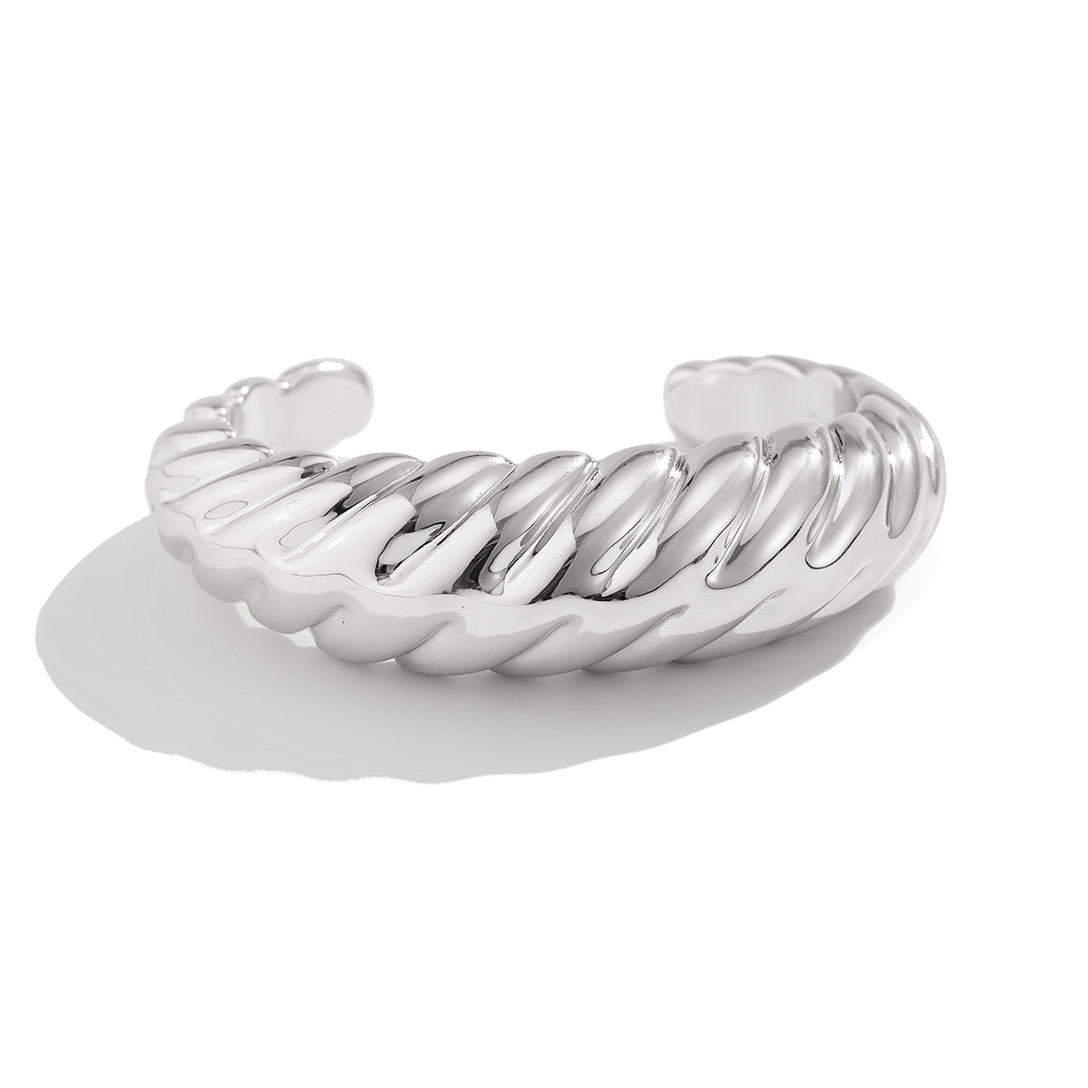 GeometricSmooth CCB Bracelet Brazalete brillante transfronterizo Joyas abiertas de acrílico europeo y americano