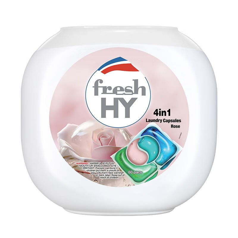 [핫스타일 60개입] 칭케신 10ml*60캡슐 4-in-1 프래그런스 세탁비즈(장미)