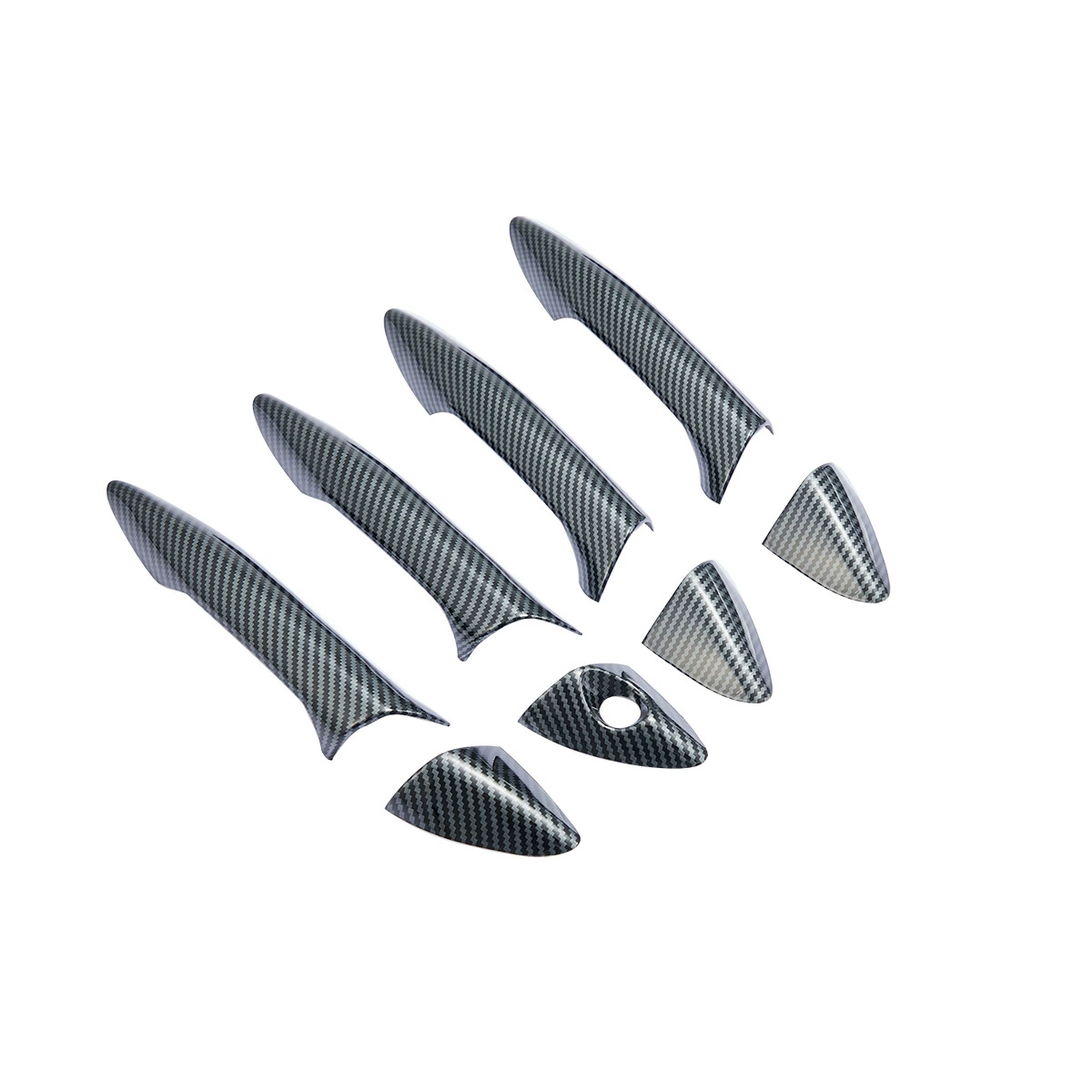 Применимо к дверной ручке автомобиля из углеродного волокна Langdong HYUNDAI Elantra 17-19 без умного отверстия