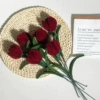 Wine red tulip single without packaging