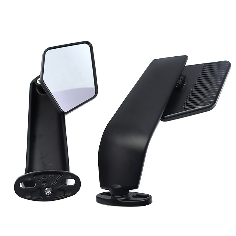 Wind Wing Mirrors Modified for Motorcycles, Universal New Model with Wind Wings, Base Moved Forward, Modified Reflective Mirrors
