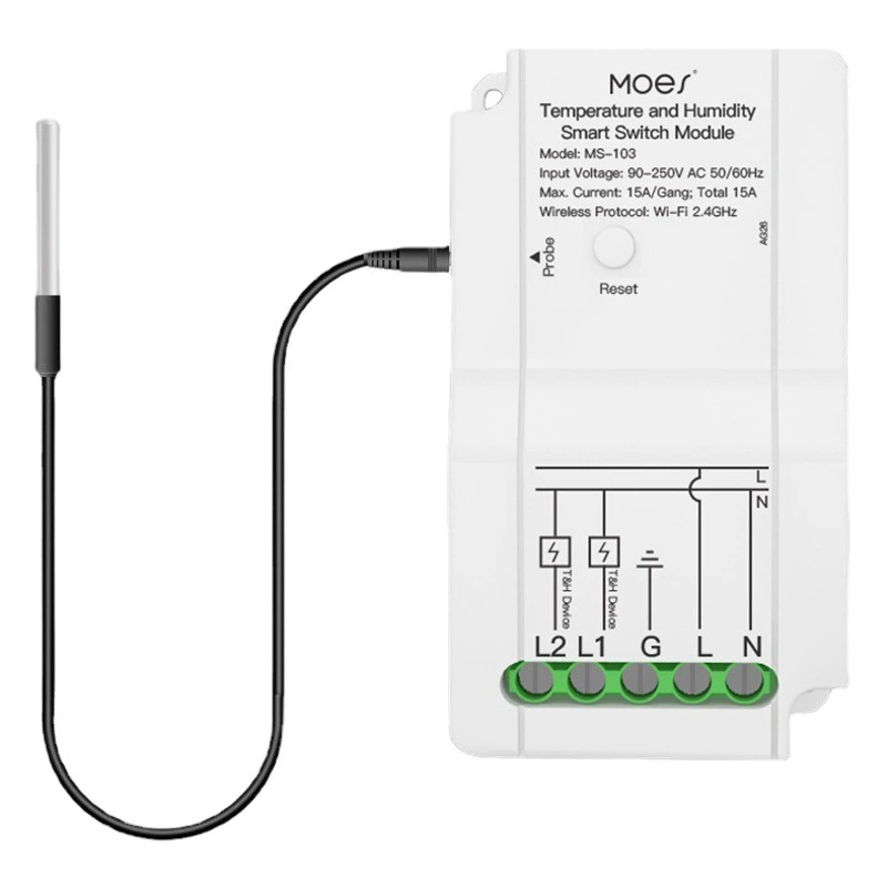 Wi-Fi граффити умный дом температура и влажность переключатель включения-выключения APP голосовое время умный переключатель температуры и влажности