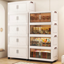 特大加厚72CM宽多层收纳柜客厅零食玩具置物架宝宝衣物收纳小衣橱