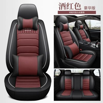 Wholesale customized C- 15 full – Modelə uyğun (Original) oturacaq örtükləri - cys-c-15-wine-red-five-seat-luxury-version-11