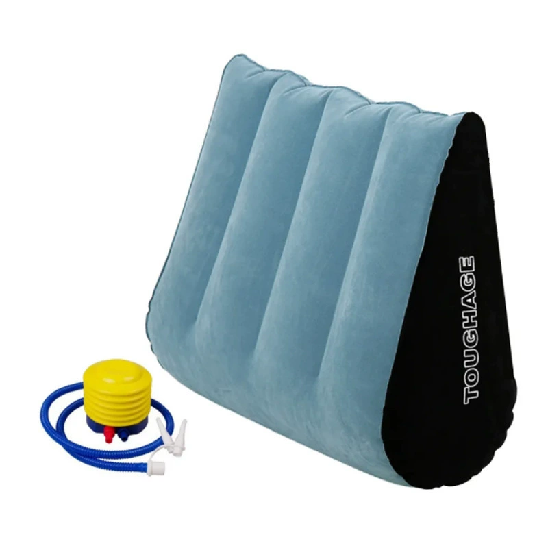 Inflatable magic triangle pillow, green, multiple variants (no pillow / foot/hand/electric pump)