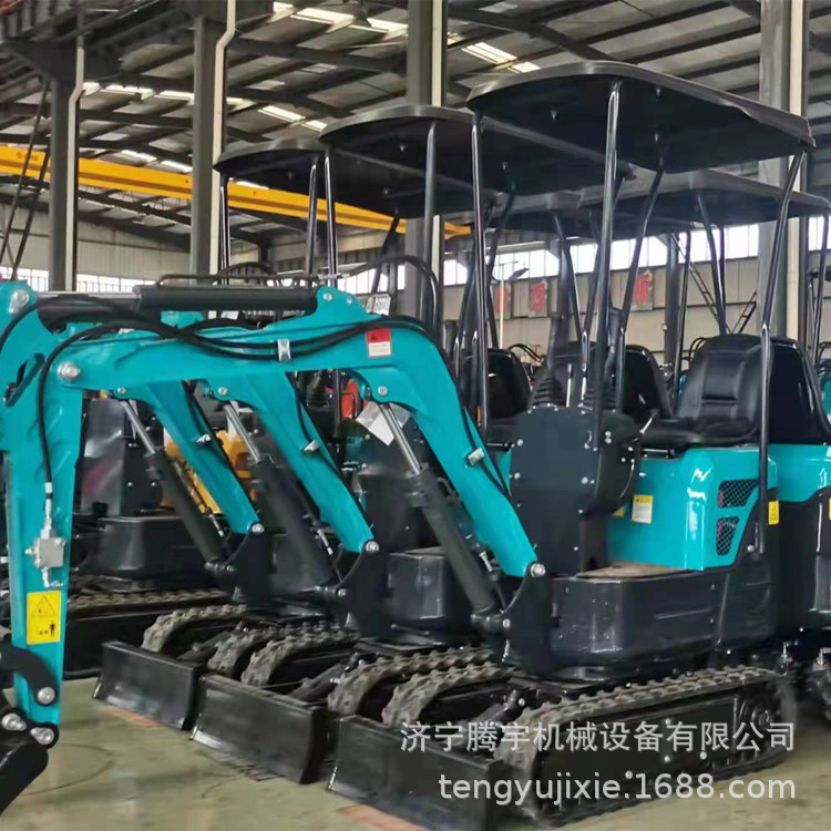 小型履带式挖掘机10型 厂配抓木器的小挖机 外配破碎锤电动挖掘机