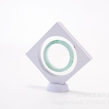 专用PE薄膜90圆悬浮盒手镯盒首饰展示盒包装盒u盾金币盒极简风